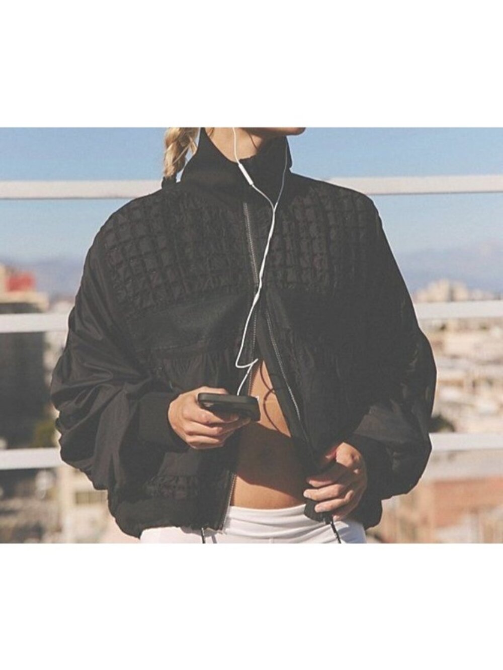 Free People Lace To Lace Jacket Athleisure Gorpcore Retro Athletic Womens L